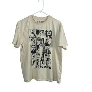 Taylor Swift The Eras Tour Cream Band Tee size M